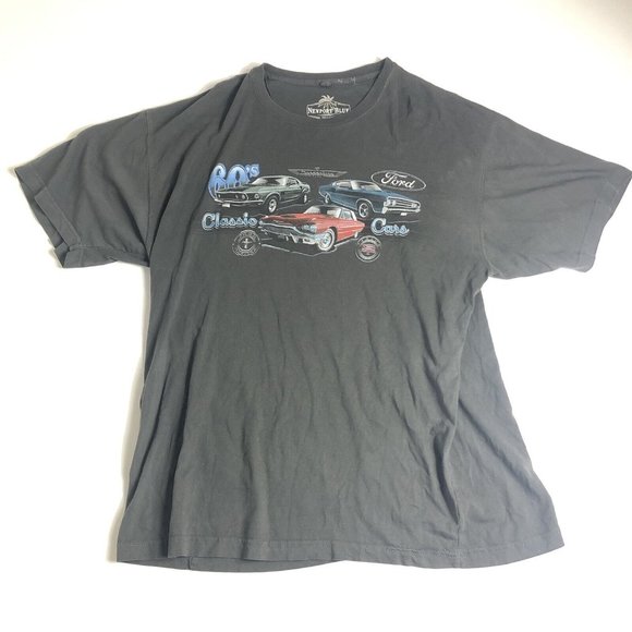 Mens Tee T Shirt 2XL Ford Mustang‎ Logo American Muscle Cars Racing B103 - Picture 1 of 5